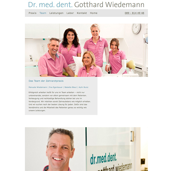 Zahnarztpraxis Dr. med. dent. Gotthard Wiedemann – München