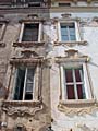 once one building now neighboured houses that get differently renovated in Arco/Italy
